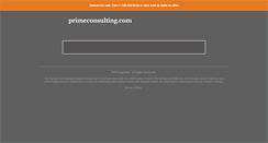 Desktop Screenshot of primeconsulting.com