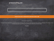 Tablet Screenshot of primeconsulting.com